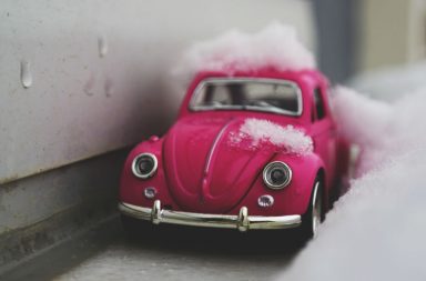 Pink bil