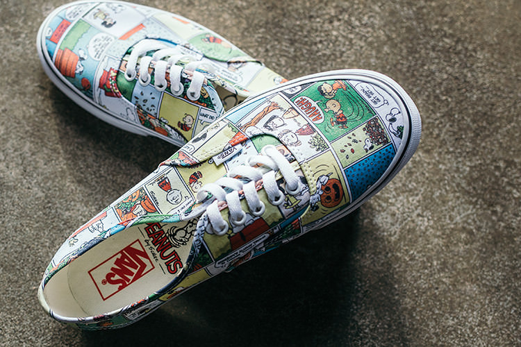 Vans og Peanuts tegneserie stribe